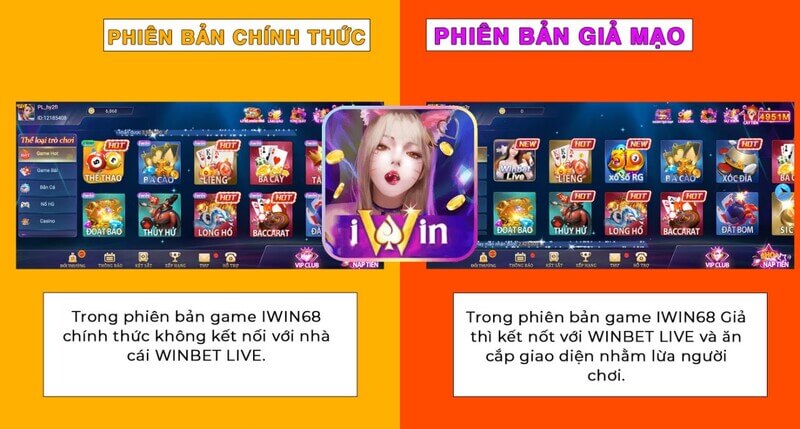iwin68 game Cảnh Báo Trang Web Giả Mạo thương hiệu iwin